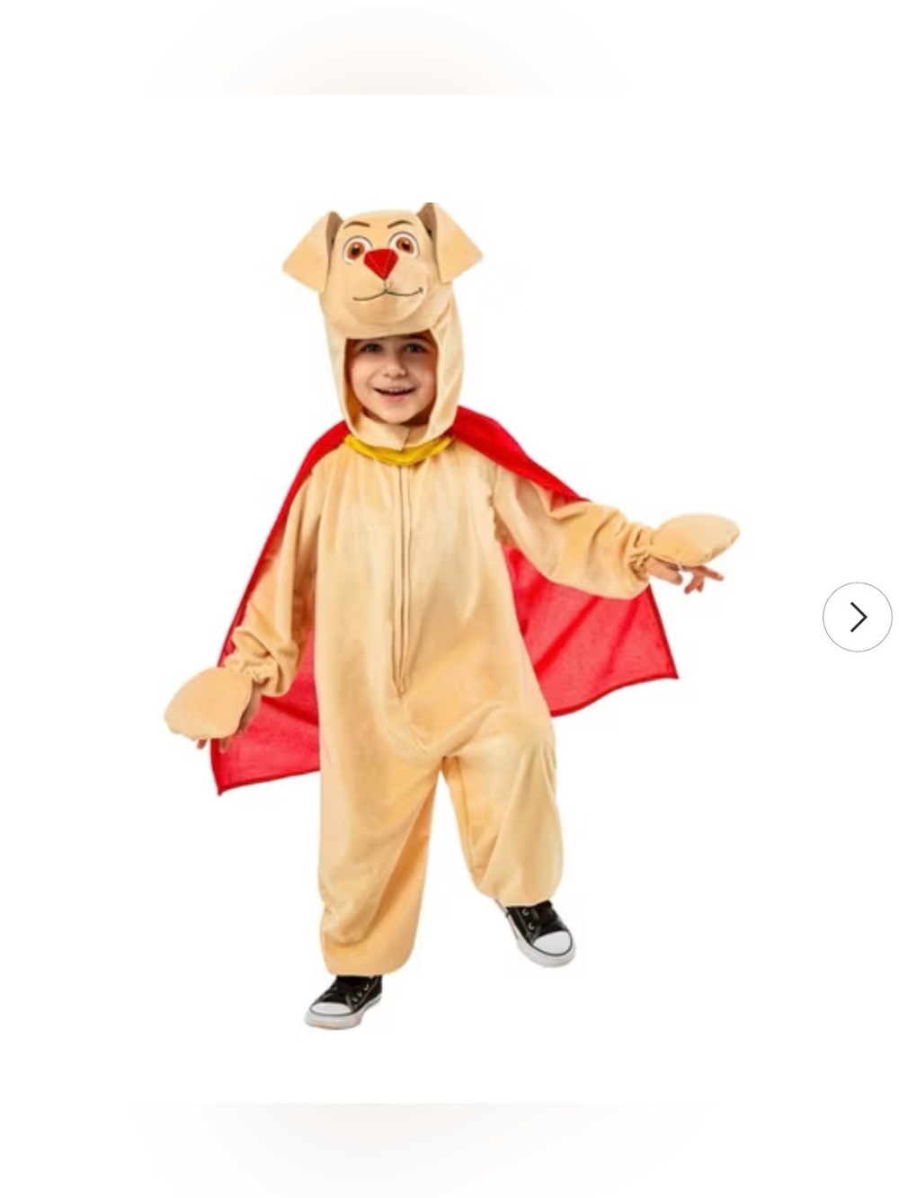 DC Krypto Puppy Toddler Costume - Beige with Red Cape